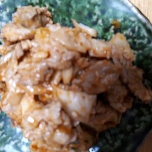 豚肉と白菜のキムチ風炒め